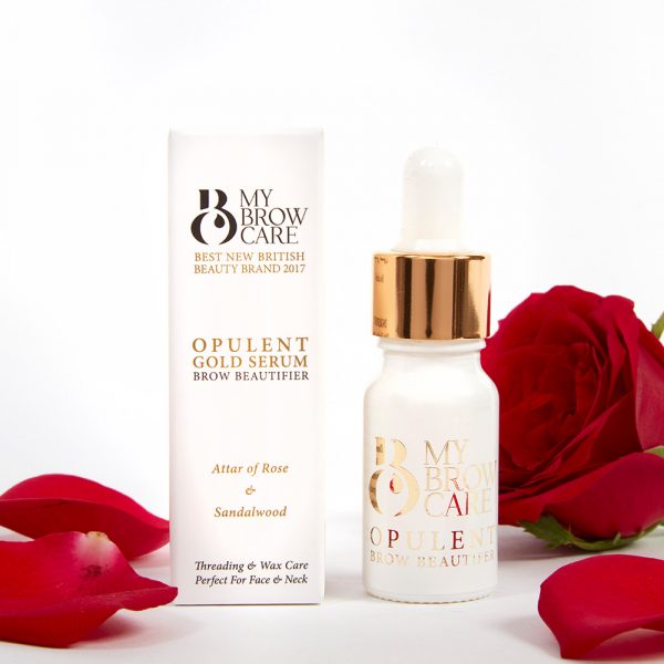 My Brow Care Attar of Rose & Sandalwood Opulent Gold Serum Brow Beautifier